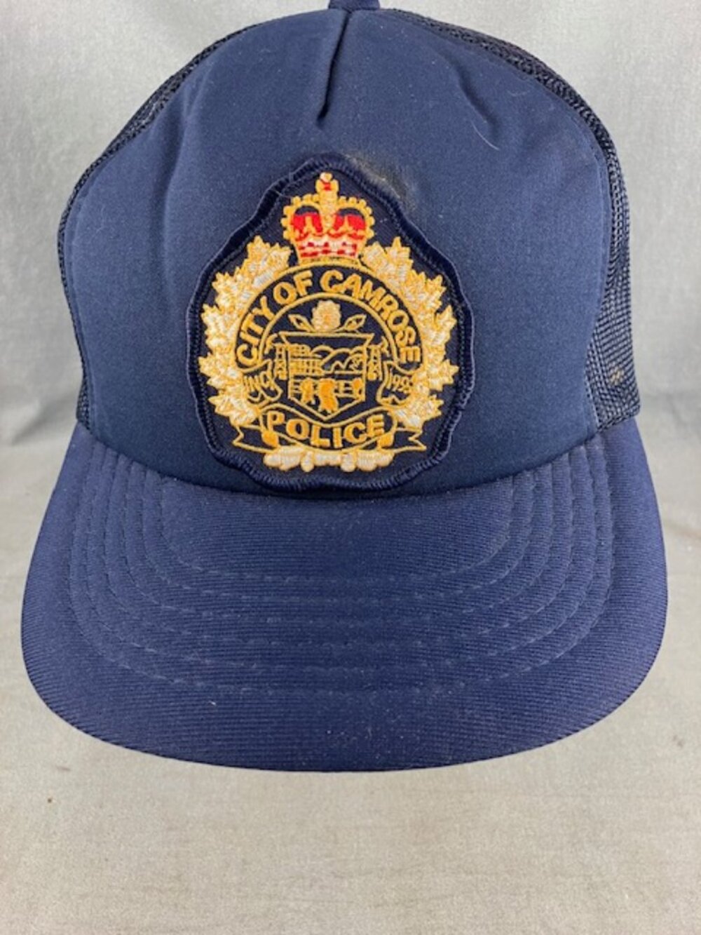 Camrose Police baseball cap Trucker Hat Snapback Mesh Embroidered Logo